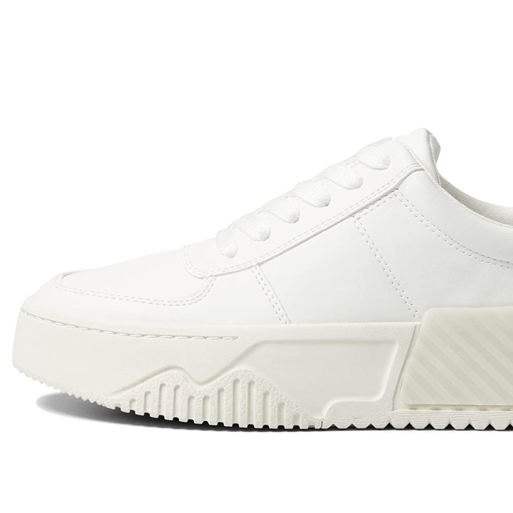 Steve Madden Sonic White Platform Sneakers Flats Shoes Multi Size New - Picture 3 of 7